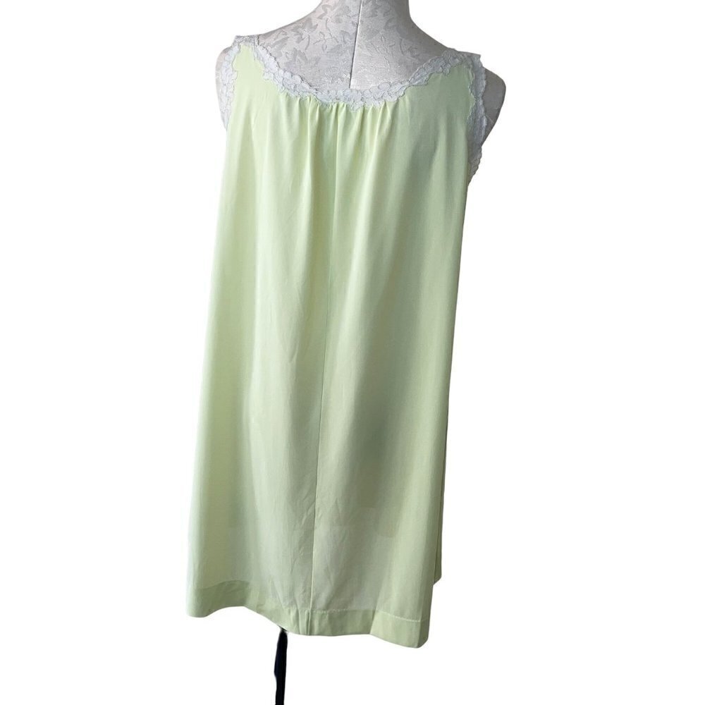 Gossard Artemis Vintage Womens Nightgown Size Small Green Baby Doll Nylon - Picture 3 of 12